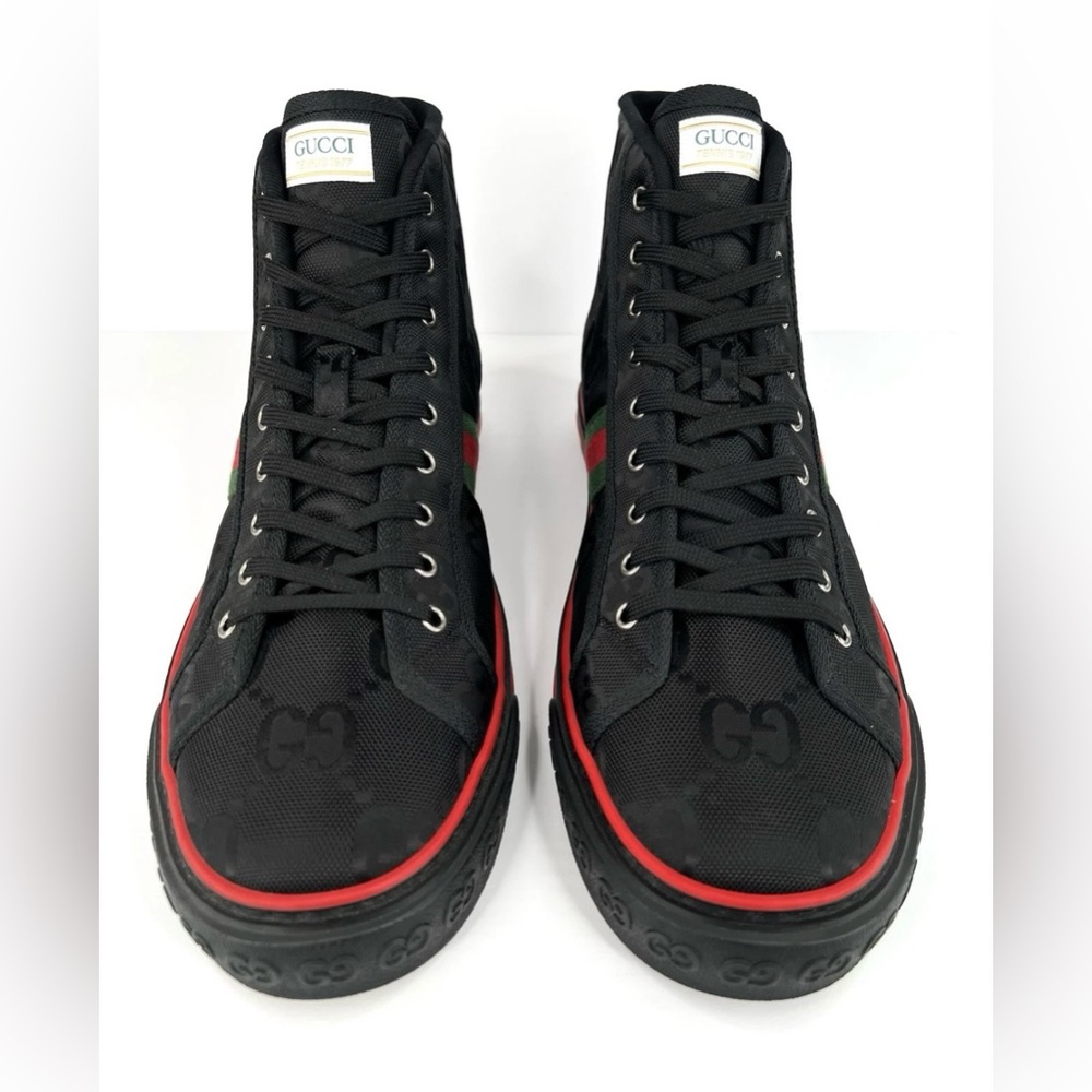 Gucci Tennis 1977 Off The Grid High To Monogram Sneakers UK 12 - US 12.5 - EU 46 - Picture 4 of 10